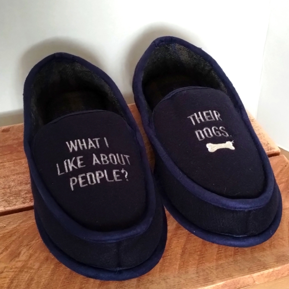 DEAR FOAMS MEN'S SLIPPERS ( NWOT )